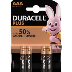   Duracell Plus 100% Extra Life  AAA MN2400 mikró (LR03) alkáli elem bl/4