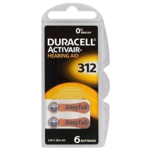 Duracell  ACTIVAIR hallókészülék elem "312" (PR41)  BL/6