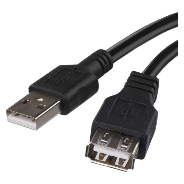 EMOS USB kábel 2.0 A – A/F csatlakozó 2m