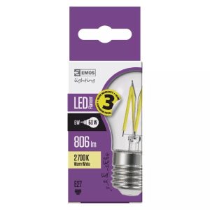 EMOS LED IZZÓ FILAMENT KISGÖMB E27 6W WW Z74247