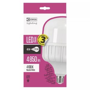 EMOS Classic LED izzó T140 E27 46W 4850lm természetes fehér ZL5751