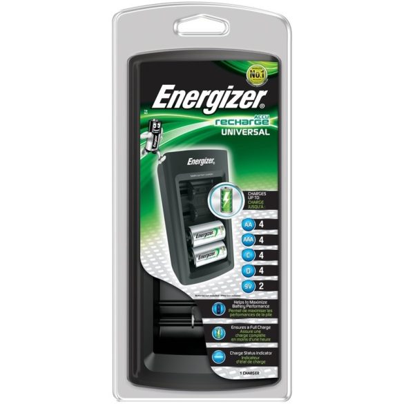 Energizer univerzális akkutöltő AA-AAA-C-D-9V akkukhoz