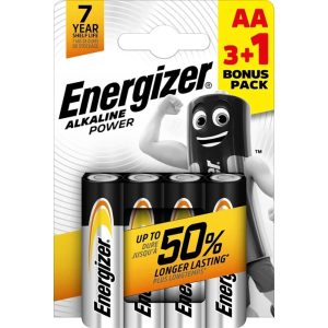 Energizer Alkaline Power AA ceruza alkáli elem LR6 Bl/3+1