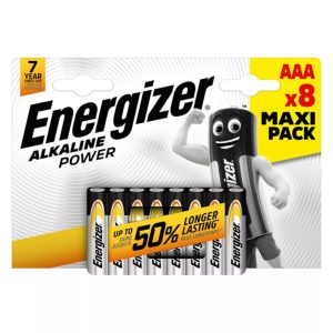 Energizer Alkaline Power AAA 8 mikró alkáli elem (LR03) BL/8