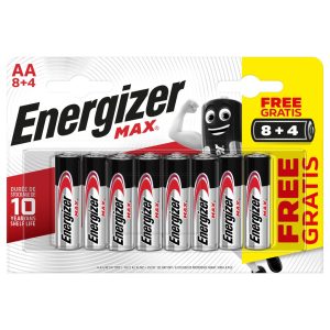 Energizer Max AA ceruza elem LR6 bl/8+4