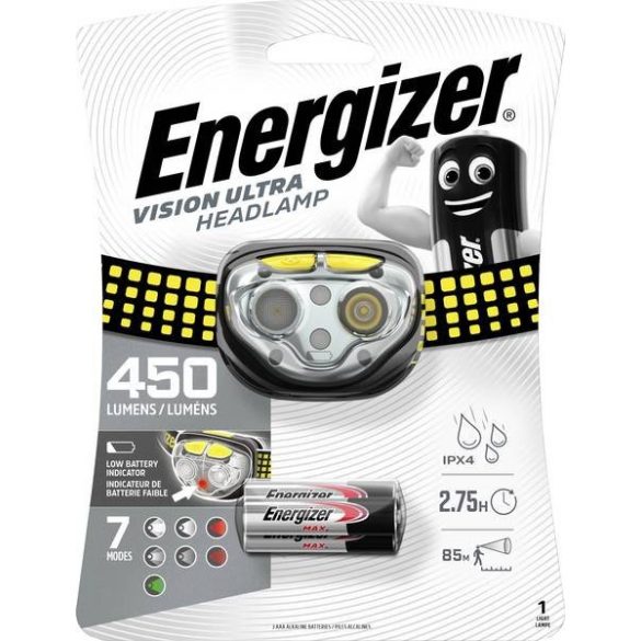 Energizer fejlámpa VISION ULTRA 450 lumen ÚJ!!!