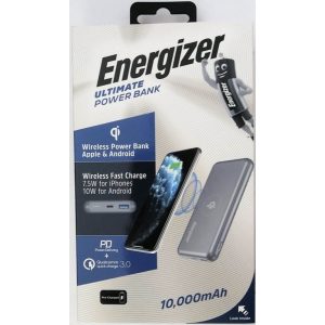 Energizer ULTIMATE Power Bank 10000mAh 7,5W vezeték néküli gyorstöltő