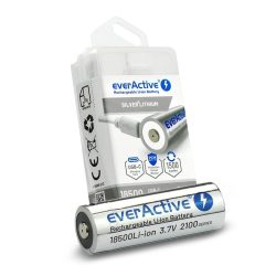 everActive 18500 Li-ion akku 3,7V 2100 mAh, USB-C