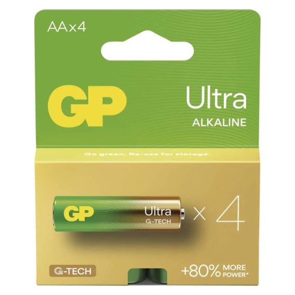 GP Ultra G-TECH alkáli AA ceruza elem LR6,15AU,BL/4 B02214