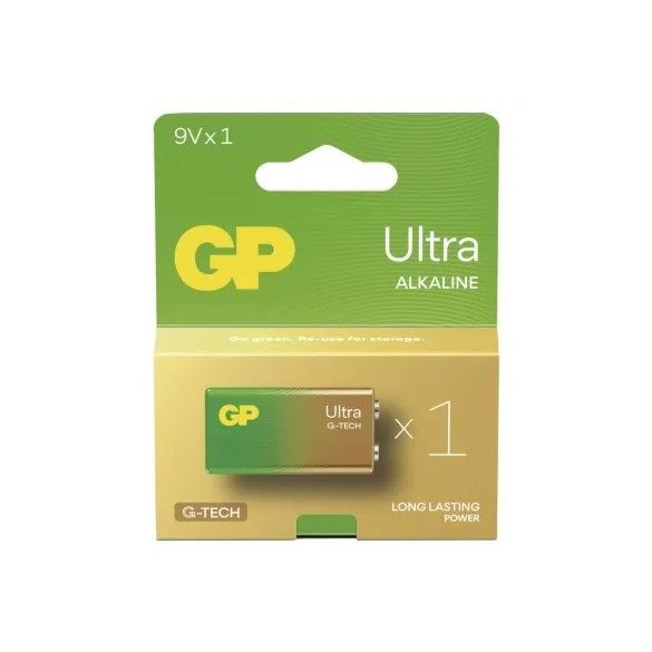 GP Ultra G-TECH alkáli elem 9V 1db/bliszter B02511