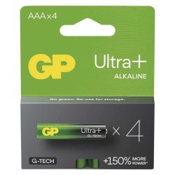   GP G-TECH ULTRA PLUS ALKÁLI ELEM LR03 (AAA)  4db/bliszter B03114