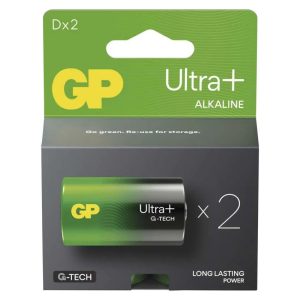 GP G-TECH ULTRA PLUS ALKÁLI ELEM LR20 (D) 2DB/BLISZTER B03412