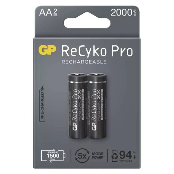 GP Recyko Pro NI-Mh akku AA (HR6) 2000 mAh bl/2 B2220