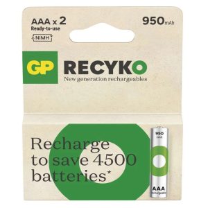 GP ReCyko NiMH Akkumulátor HR03 (AAA) 950mAh 2db B25112