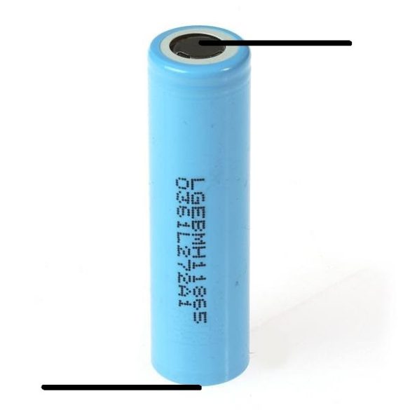 LG INR18650-MH1 Li-ion 3,7V ipari akku 3200 mAh 10A "Z" forrfüllel