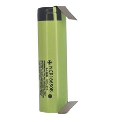   PANASONIC NCR18650-B Li-ion 3,7V  ipari akku  3400 mAh 6,7A "U" forrfüllel