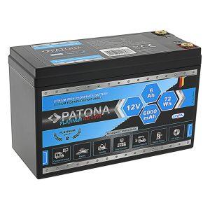 PATONA Platinum LiFePO4 akkumulátor 12V 6Ah 72Wh 6000mAh