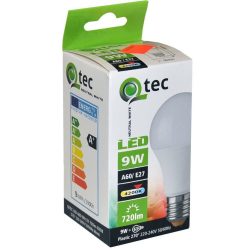 Qtec LED E27 9W A60 4200K (semleges fehér) 720lm