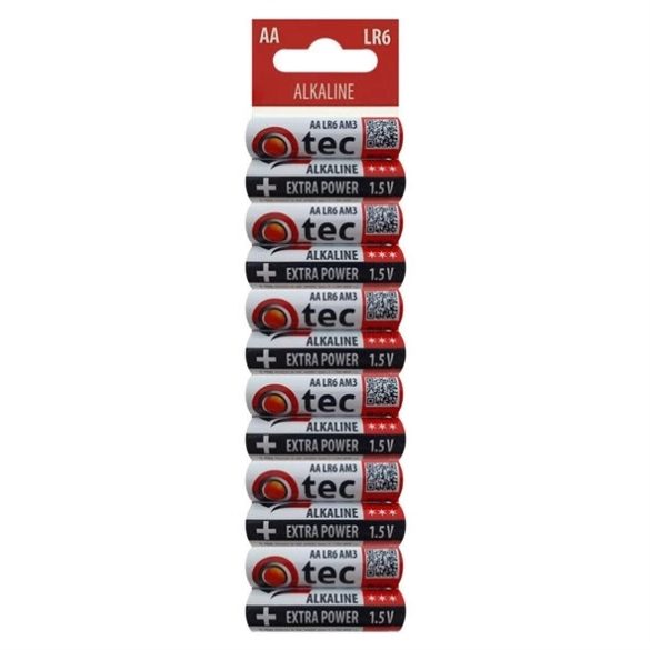 QTEC LR6 Extra Power alkáli ceruza elem (AA) 1,5V Bl/12