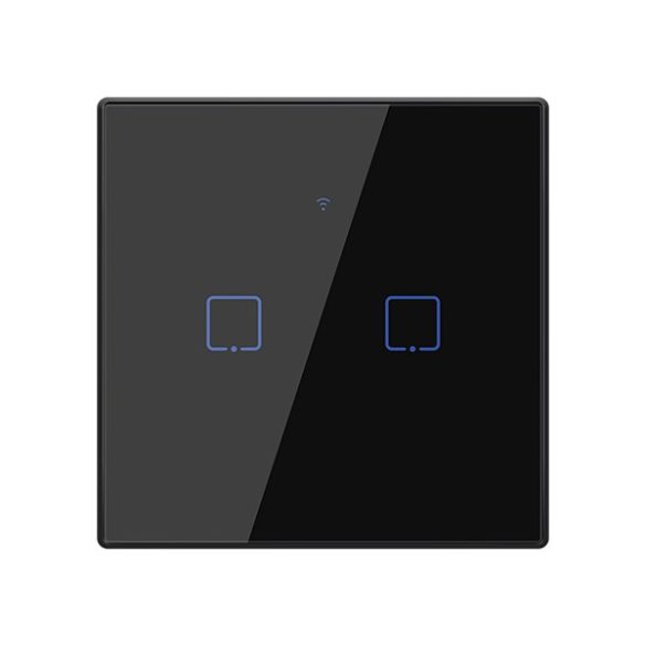 TX2-195019 WI-FI SMART SWITCH BLACK, DOUBLE EU TYPE