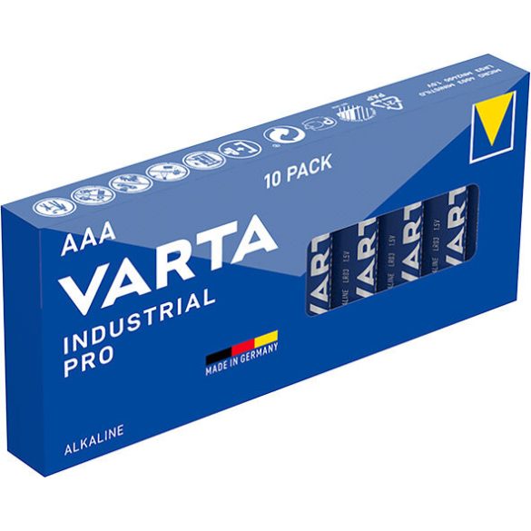 VARTA INDUSTRIAL PRO AAA,LR03 alkáli elem (mikró) 10 db/doboz