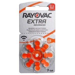 Varta Rayovac Extra hallókészülék elem 13 (PR48)Bl/8 1,45V