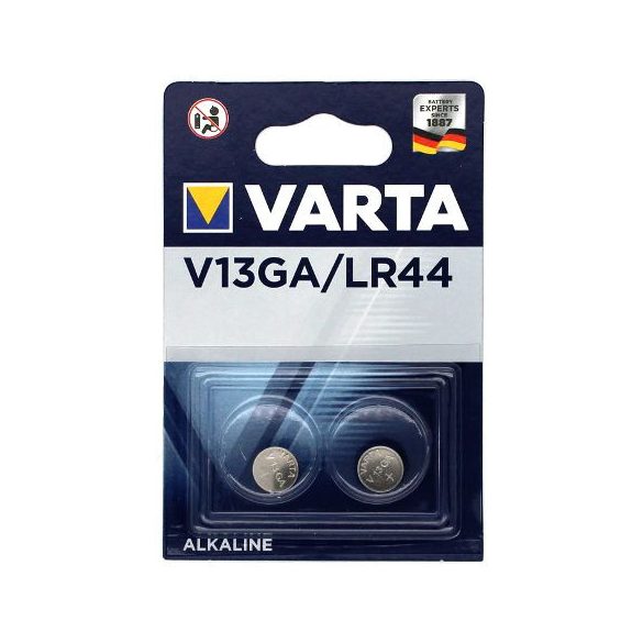 Varta V13GA,LR44 alkáli gombelem Bl/2 (4276)