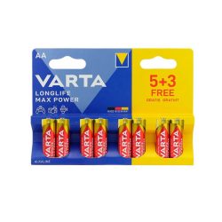 Varta Longlife Max Power AA ceruza elem (LR6) bl/5+3 4706