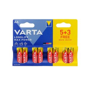 Varta Longlife Max Power AA ceruza elem (LR6) bl/5+3 4706