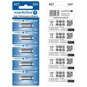 everActive alkáli elem 27A (MN27,A27)  12V bliszteres/5